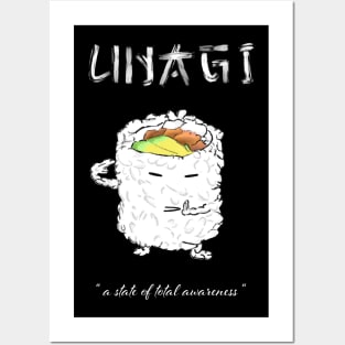 Unagi - salmon skin roll black Posters and Art